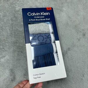 Calvin Klein Boys 6-Pack Boxer Briefs Medium Cotton Stretch Comfort d0516